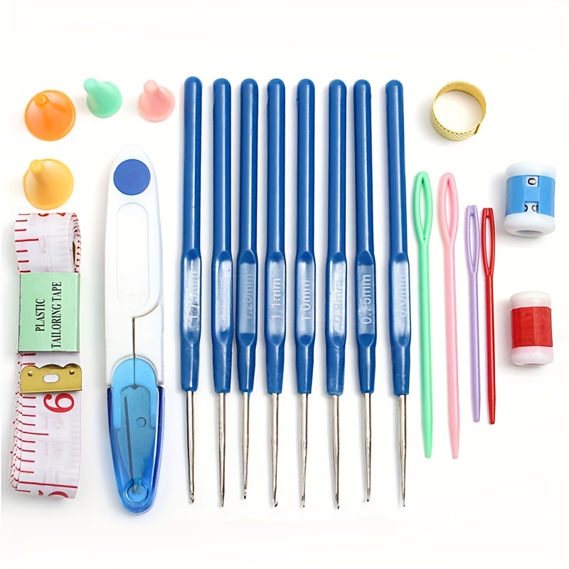 Crochet Hook Set - Crochet Hooks Set with Silicone Handle,