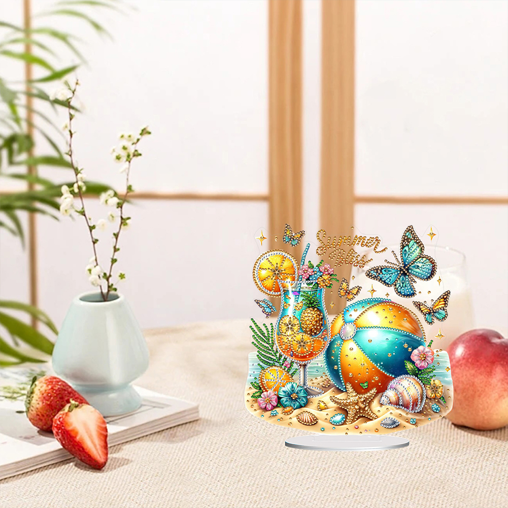 Diamond Painting Kit - Beach Ball 2D Flat DIY Diamond
