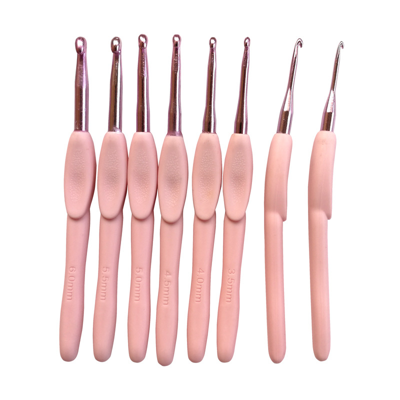 Crochet Hook Set - 8 Pcs Crochet Hook Kits Ergonomic
