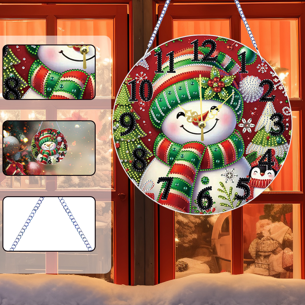 Art Craft Room Ideas - Diamond Painting Ornament with Clock Function