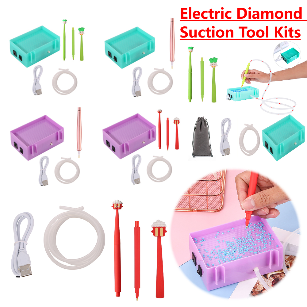 Diamond Painting Kit - Portable Vacuum Diamond Painting Pen Kit