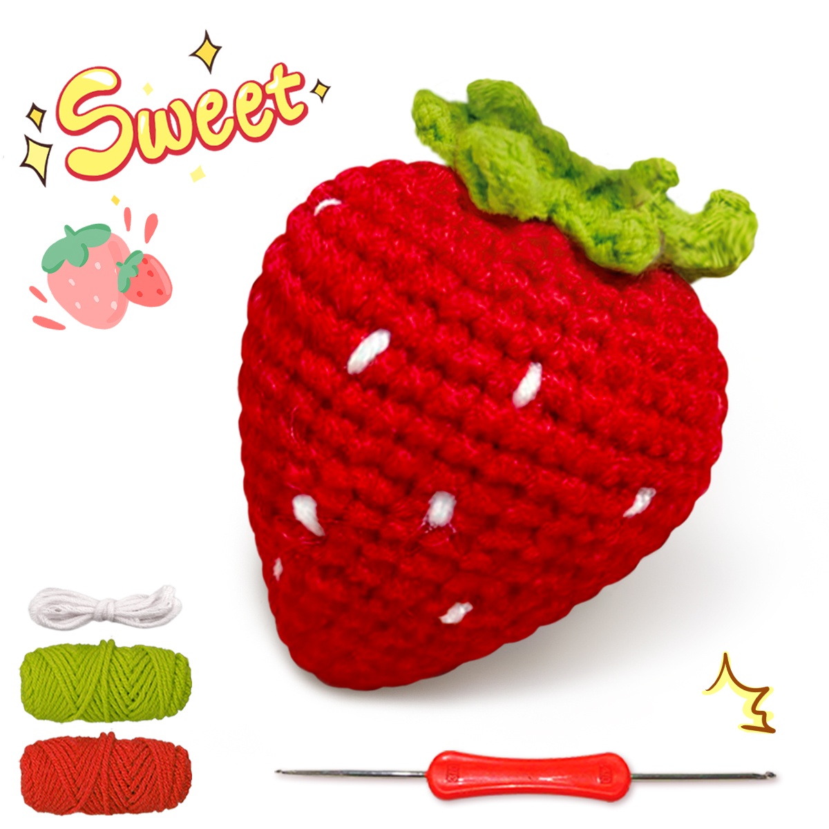 Art Craft Project - YAMAXIN 1PC Fruit Theme Crochet Kit