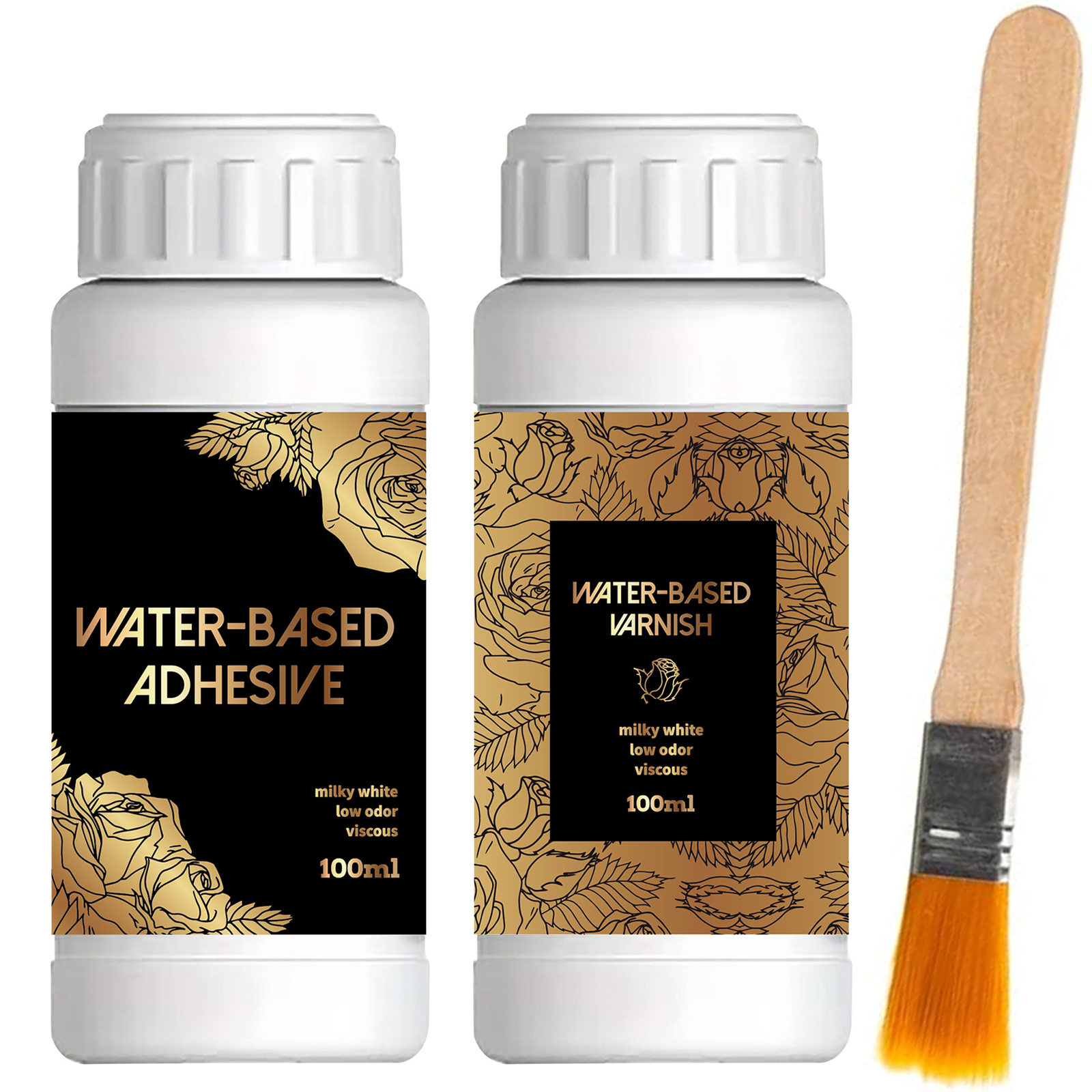 Art Craft Project - 100ML/200ML Golden Foil Adhesive Kit -