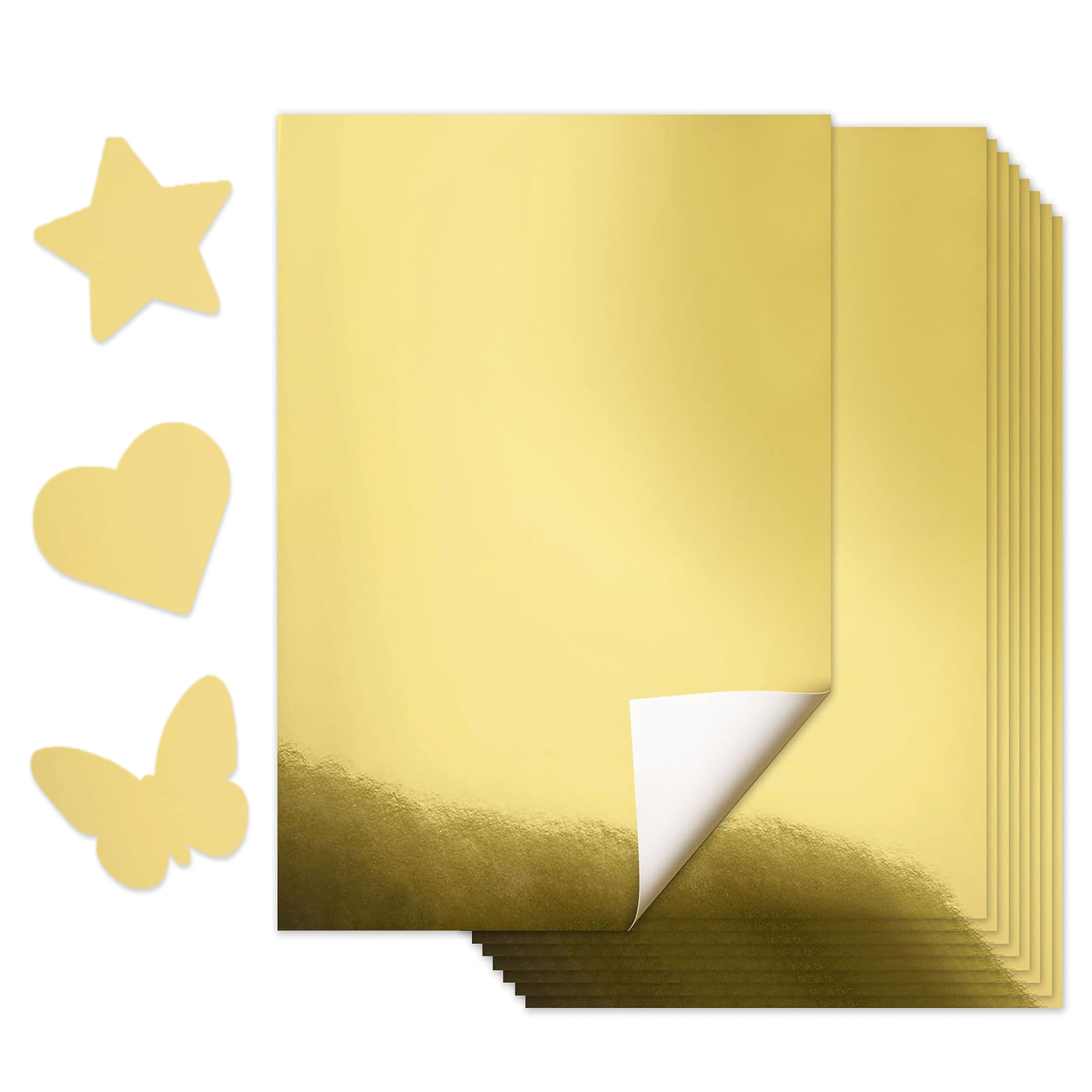 Art Craft Paper - 10 Sheets A4 Size Metallic Gold