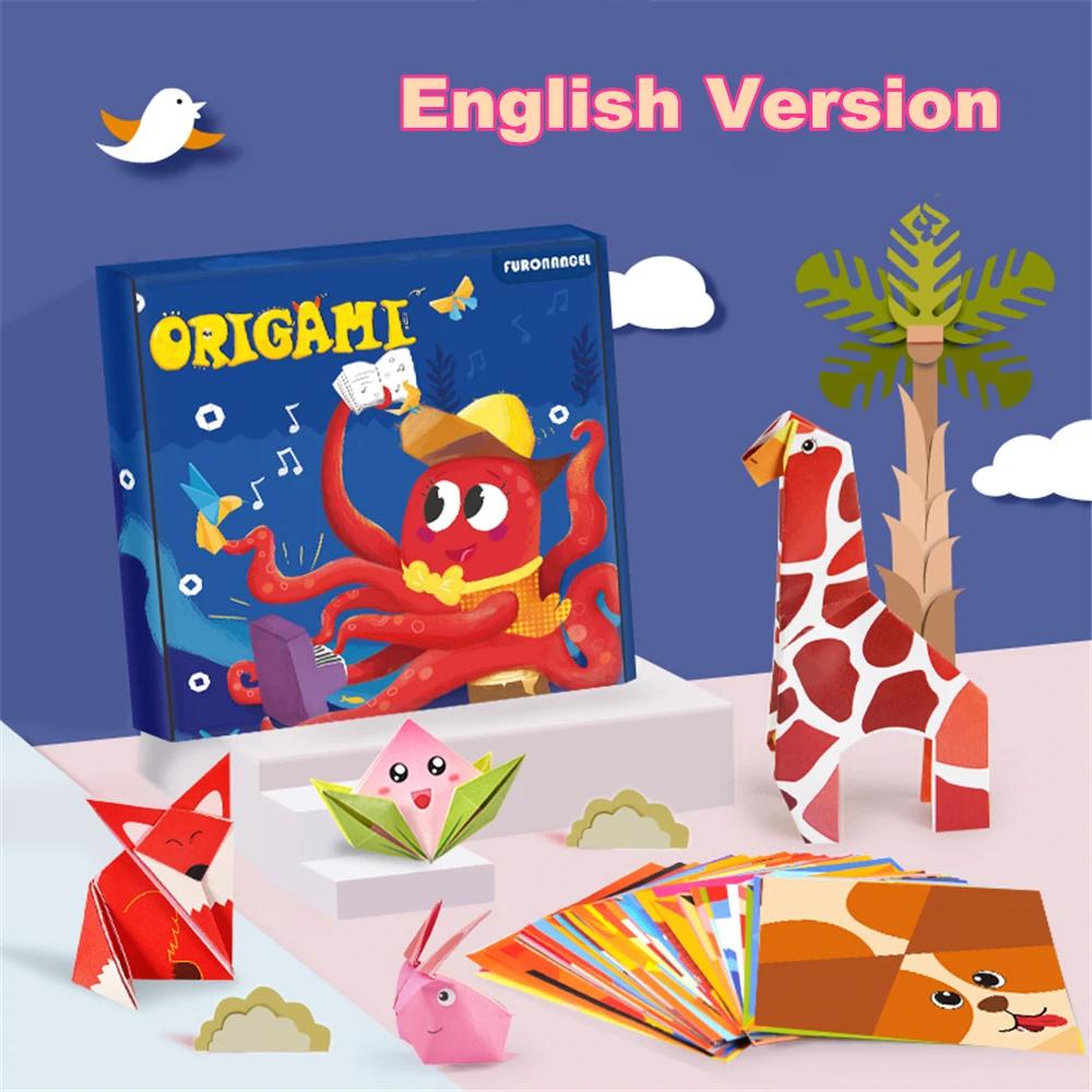 Art And Craft Nature - 54/108Pcs Montessori Toys Cartoon Animal Origami