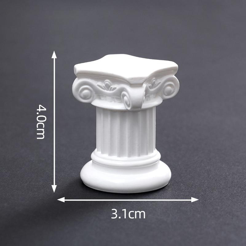 Art Craft Furniture - 3d Retro Roman Column Figurines Table
