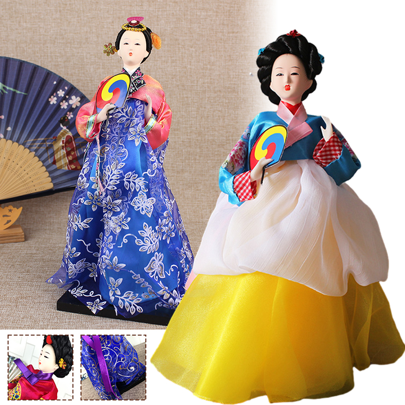 Art Craft Restaurant - Korean Traditional Palace Hanbok Geisha Figurine