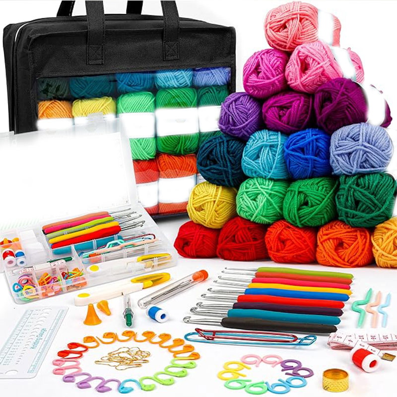 Crochet Hook Set - 103 PCS Crochet Kit with Crochet