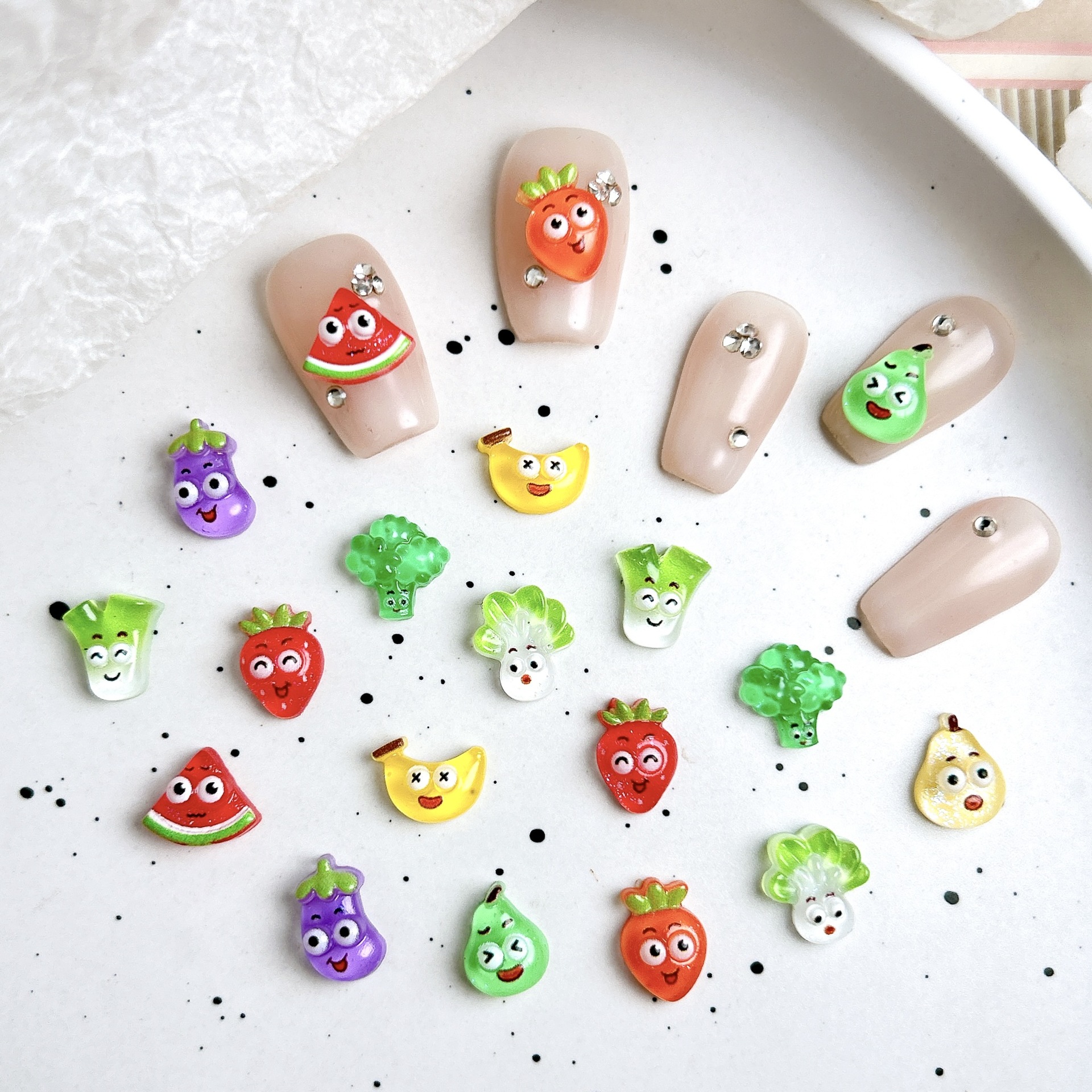 Art Craft Vegetables - 2025 New Resin 3D Fruit Vegetable
