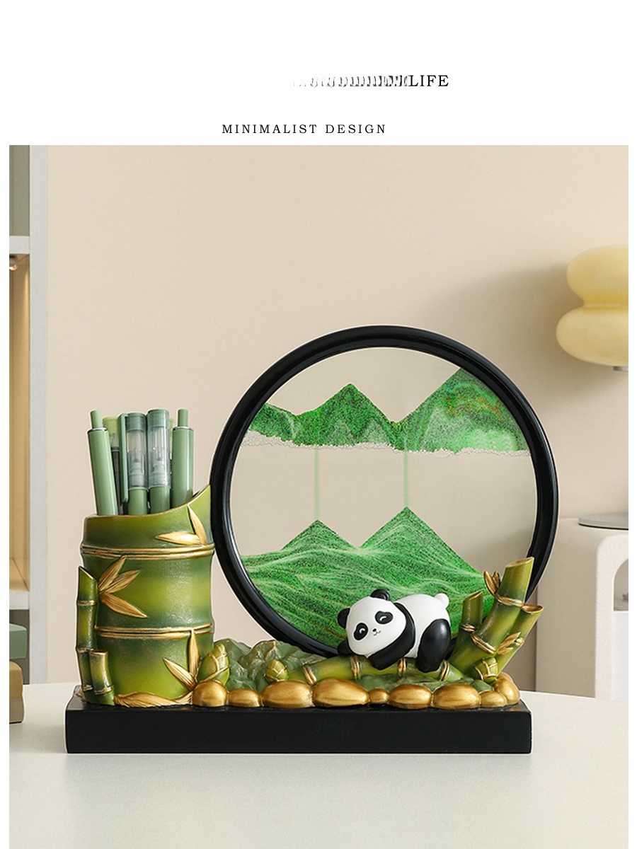 Art Craft Room Ideas - Creative Panda Motivational Decoration Pen Holder