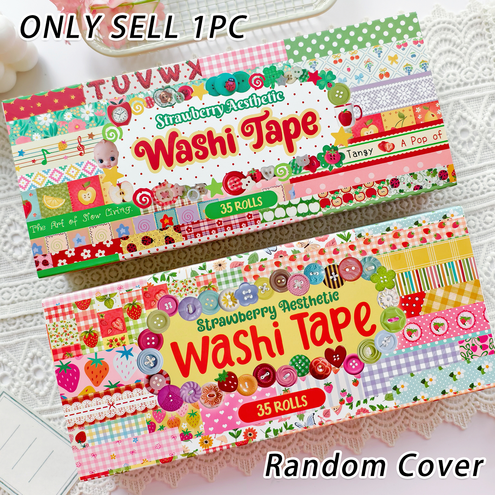 Art Craft Journal - Random Cover 35 Rolls Aesthetics Washi
