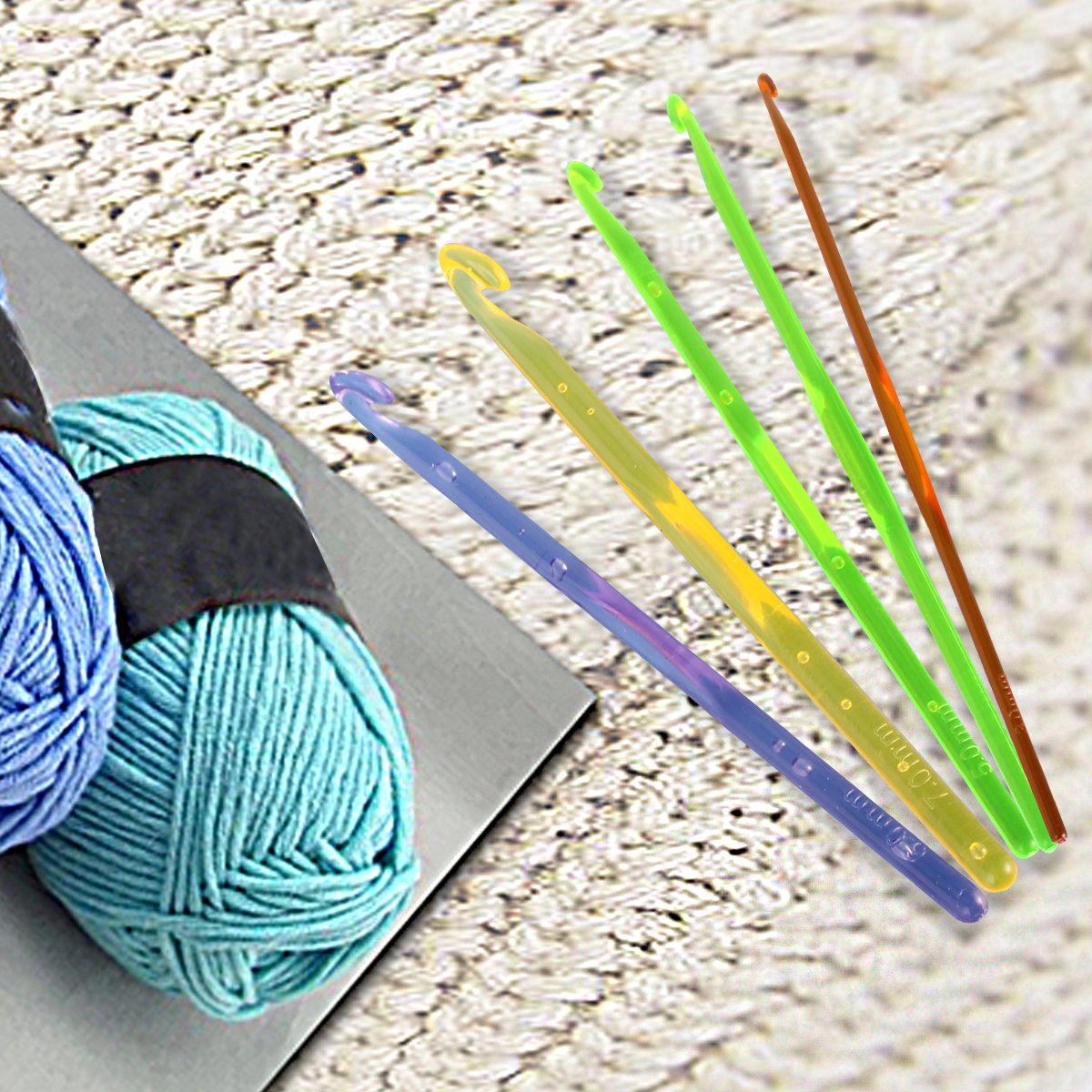9Pcs Colorful Crochet Hooks Pl - Crochet Hook Set recensie en prijs