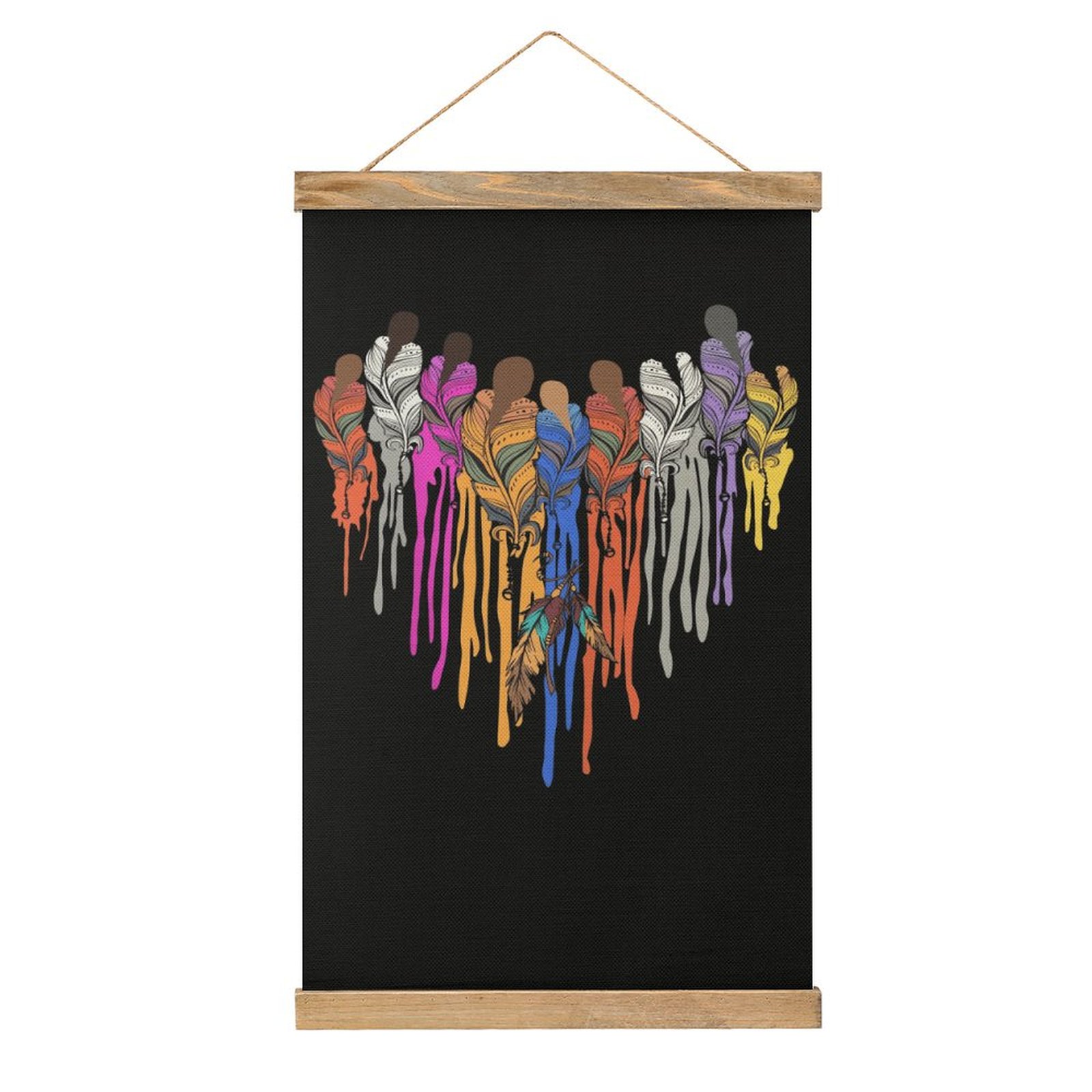 Colorful Feather Drip Art Line - Art Craft Restaurant recensie en prijs