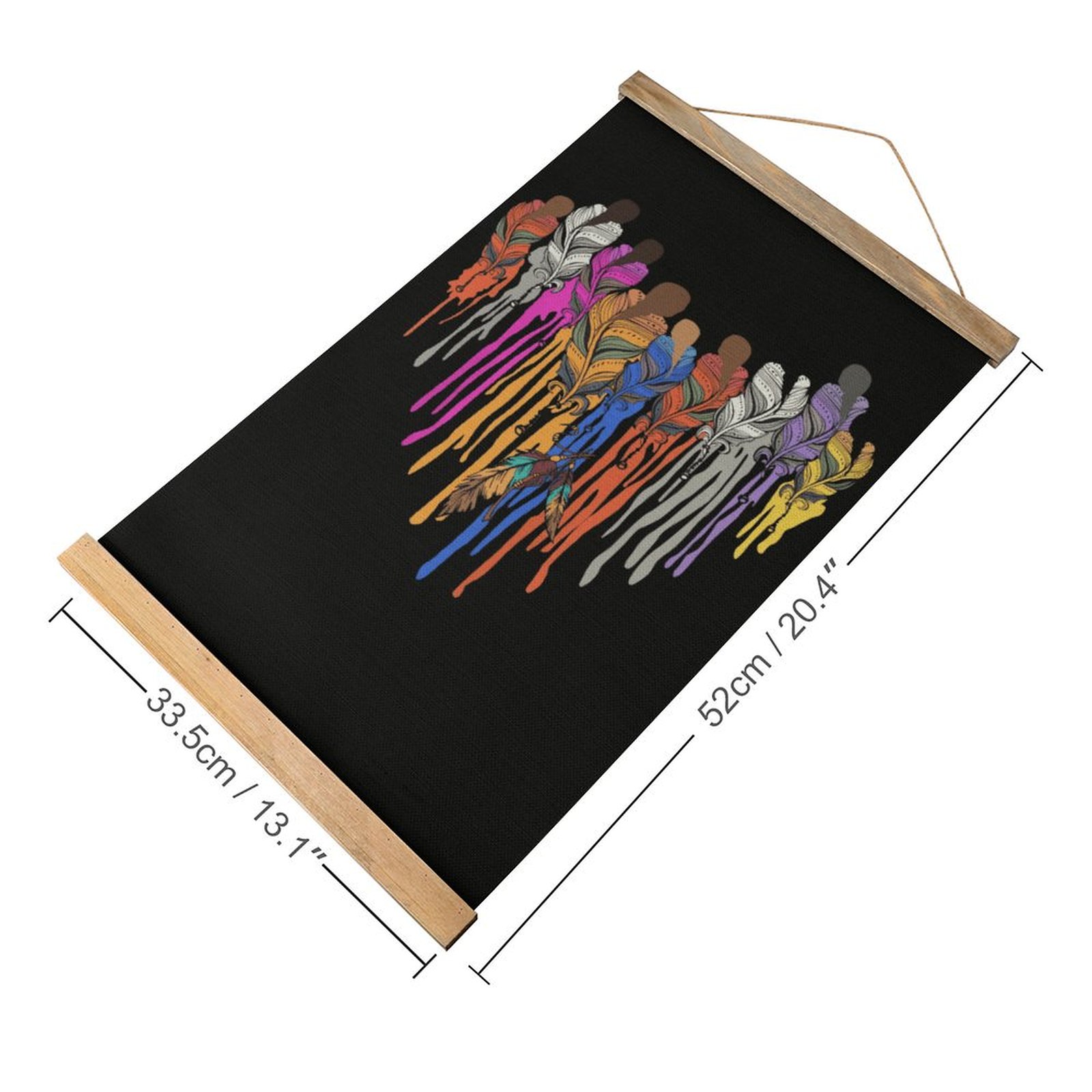 Colorful Feather Drip Art Line - Art Craft Restaurant recensie en prijs