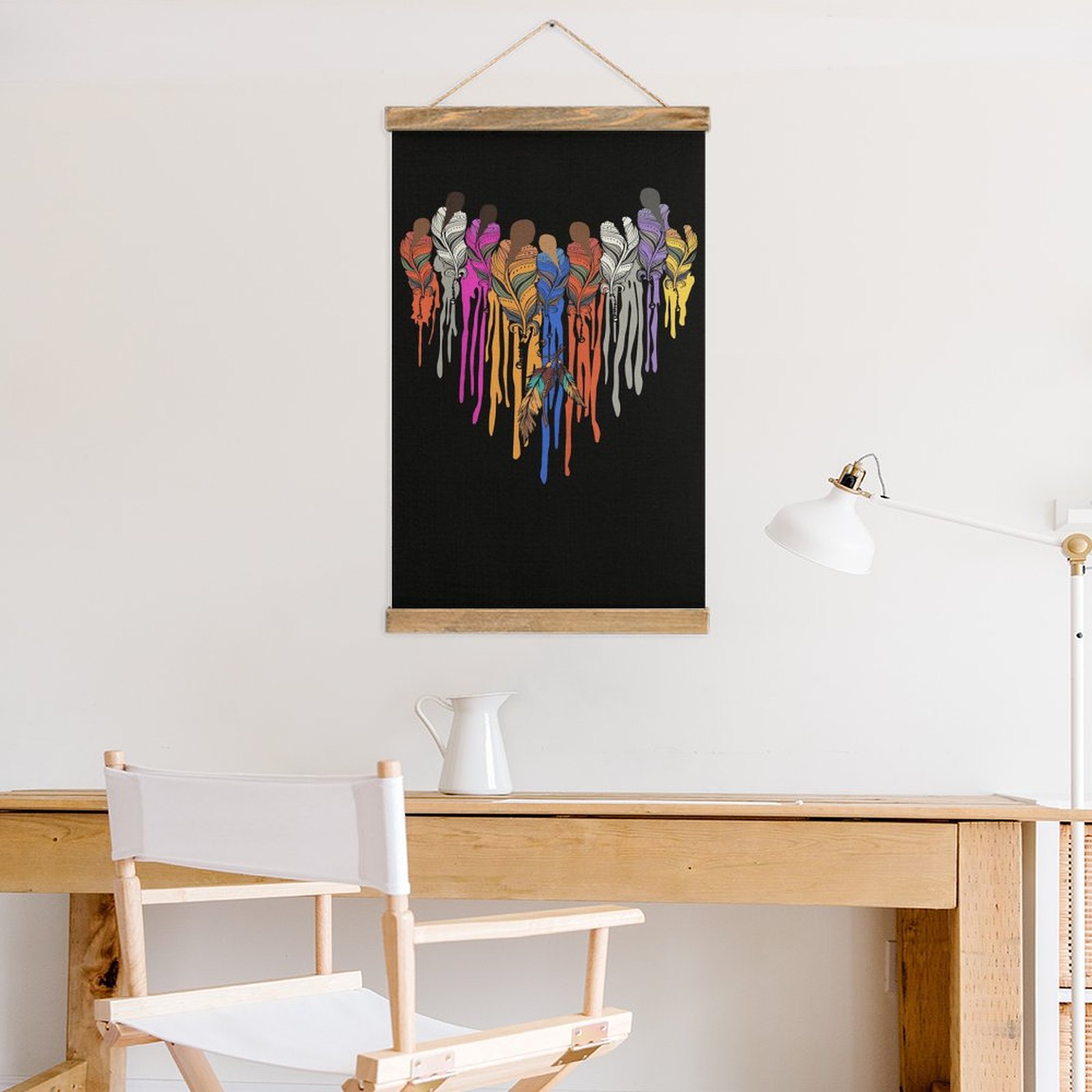Colorful Feather Drip Art Line - Art Craft Restaurant recensie en prijs