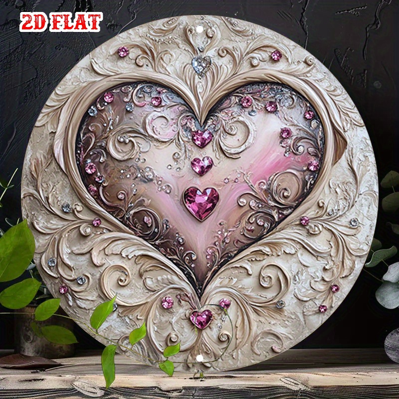 Heart Shaped Iron Wall Art wit - Art Craft Restaurant recensie en prijs
