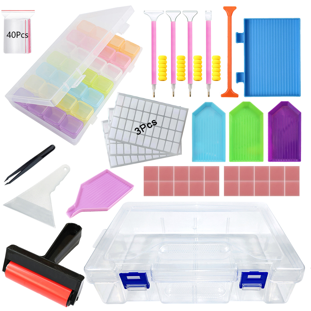 Diamond Painting Tools Kit wit - Diamond Painting Kit recensie en prijs