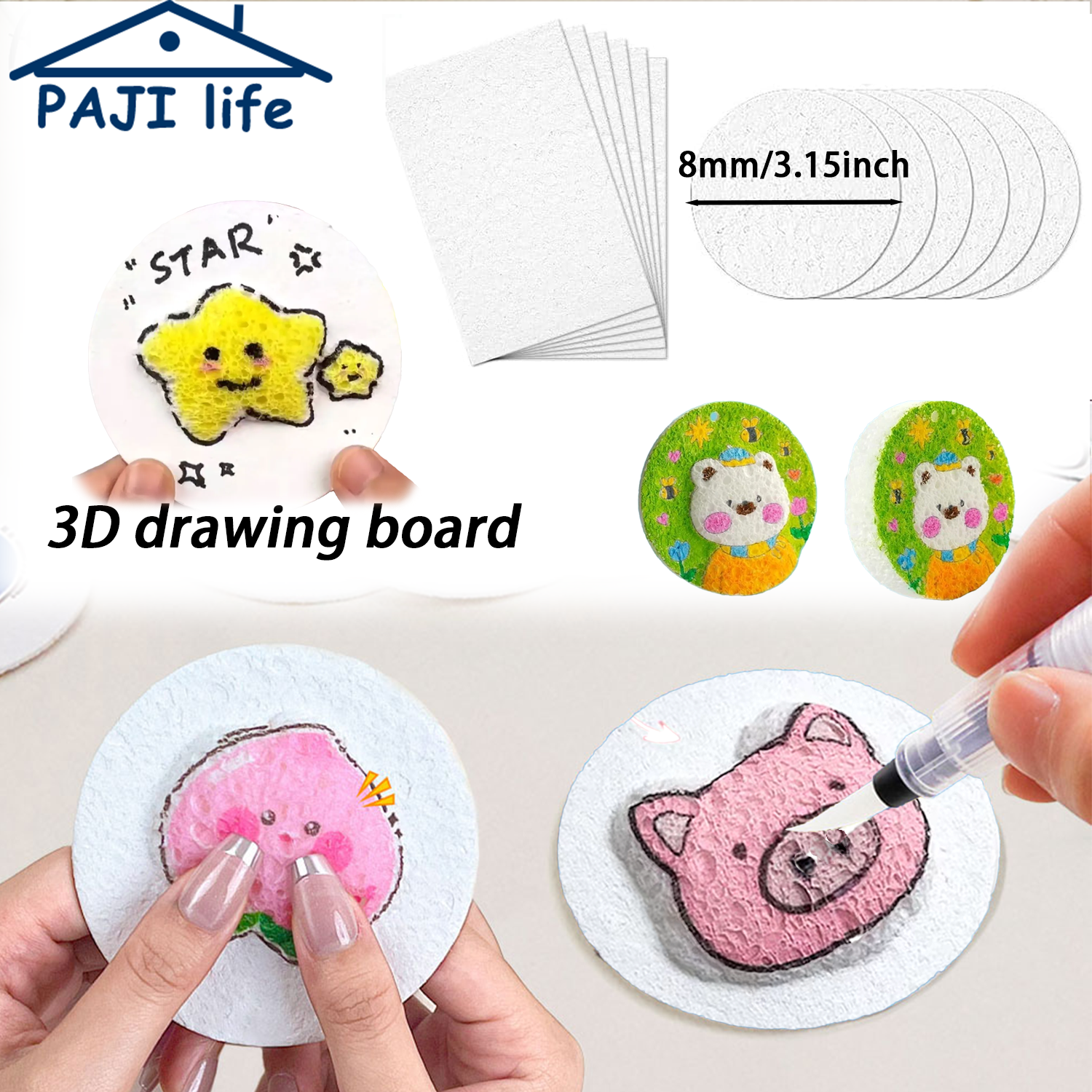 3D Puffy Foam Texture Painting - Art Craft Paper recensie en prijs