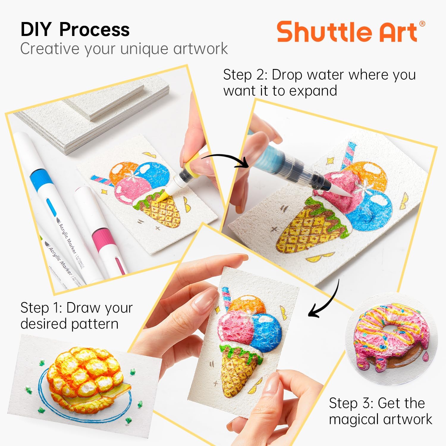 3D Puffy Foam Texture Painting - Art Craft Paper recensie en prijs