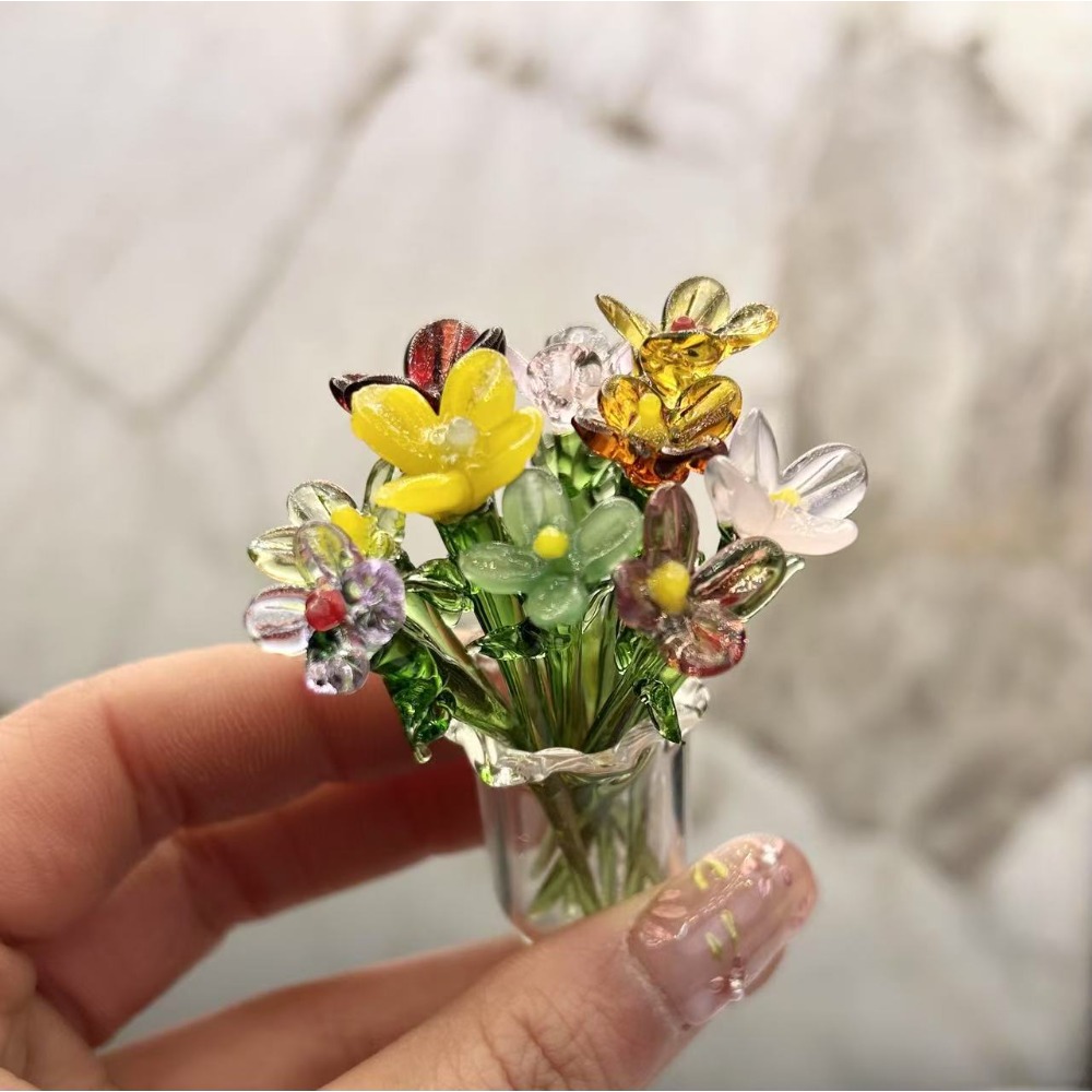 1 PC Handmade Glass Floral Bou - Art Craft Furniture recensie en prijs