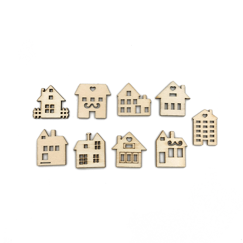 50pcs DIY Crafts Blank House S - Art Craft Activities For Preschoolers recensie en prijs