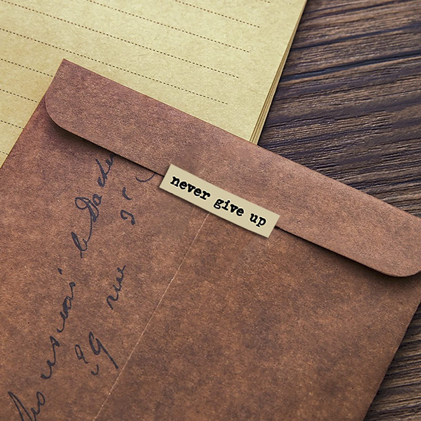 8pcs Brown Notes Quote Sticker - Art Craft Journal recensie en prijs