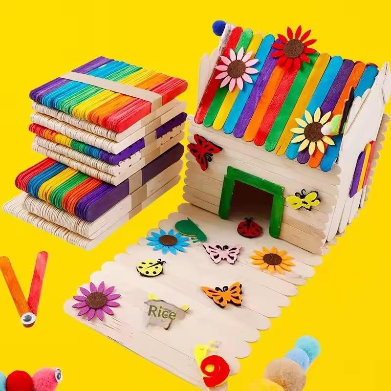 Bulk Colorful Wooden Ice Cream - Art Craft Project recensie en prijs