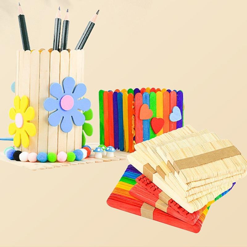 Bulk Colorful Wooden Ice Cream - Art Craft Project recensie en prijs