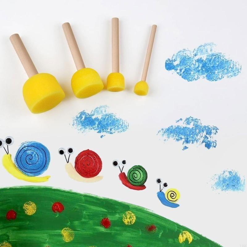 30Pieces Round Sponges Brush S - Art Craft Description recensie en prijs