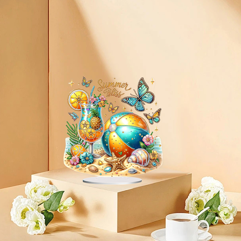 Beach Ball 2D Flat DIY Diamond - Diamond Painting Kit recensie en prijs