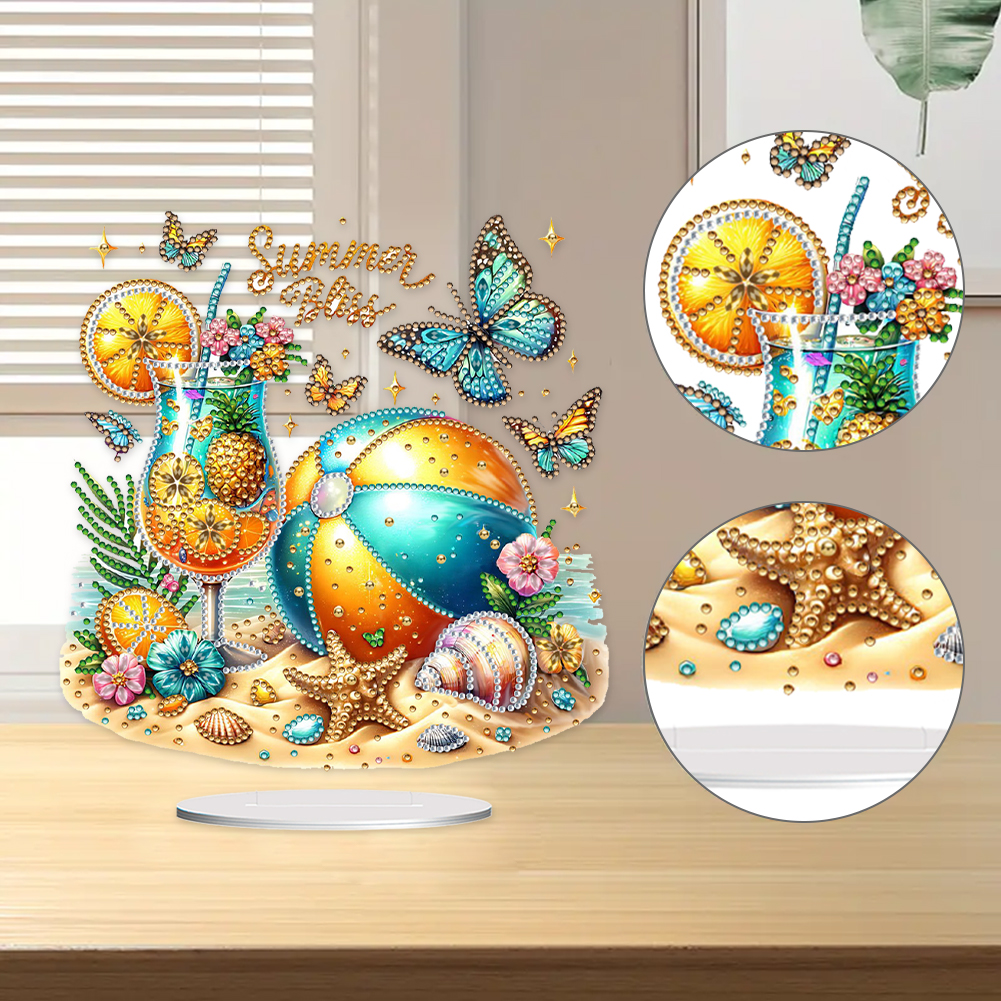 Beach Ball 2D Flat DIY Diamond - Diamond Painting Kit recensie en prijs