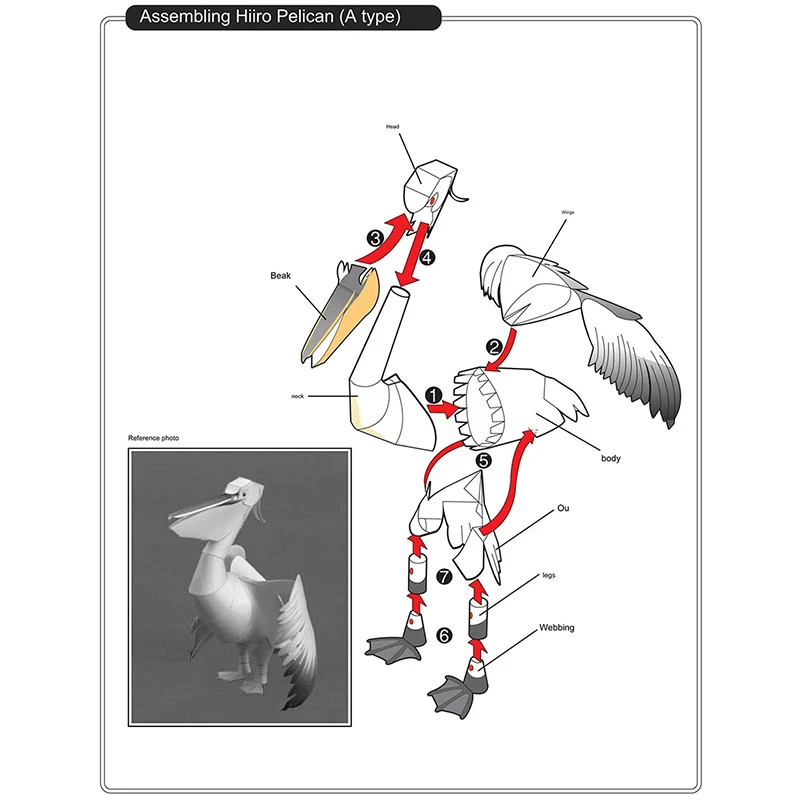 Dalmatian Pelican Origami Art  - Art And Craft Nature recensie en prijs