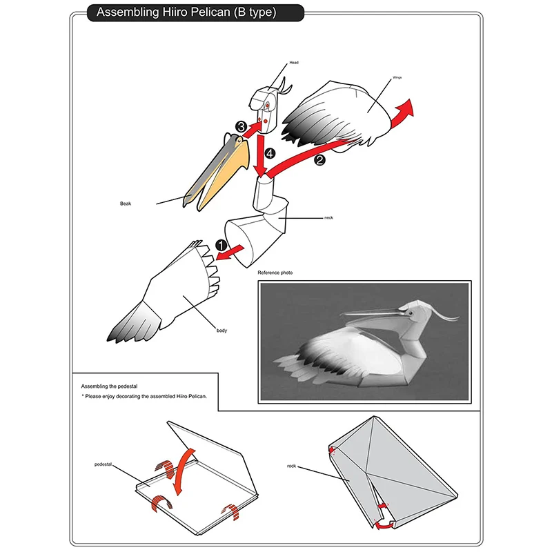 Dalmatian Pelican Origami Art  - Art And Craft Nature recensie en prijs
