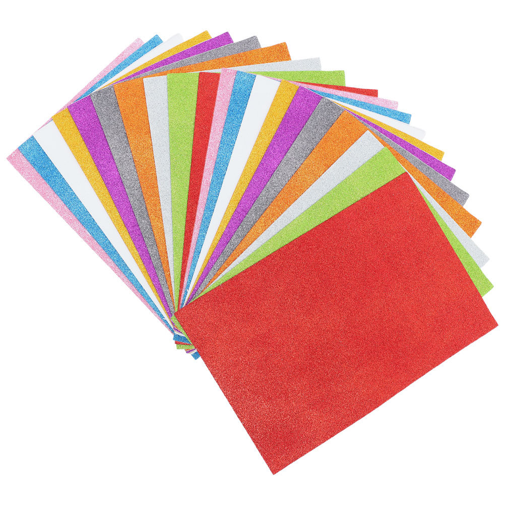 20 Sheets Colorful Glitter Spo - Art Craft Paper recensie en prijs