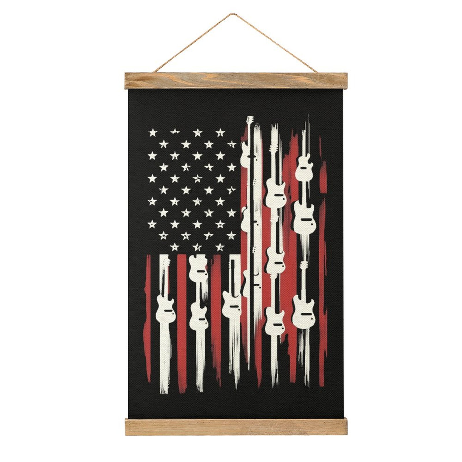 Creative American Flag Guitar  - Art Craft Restaurant recensie en prijs