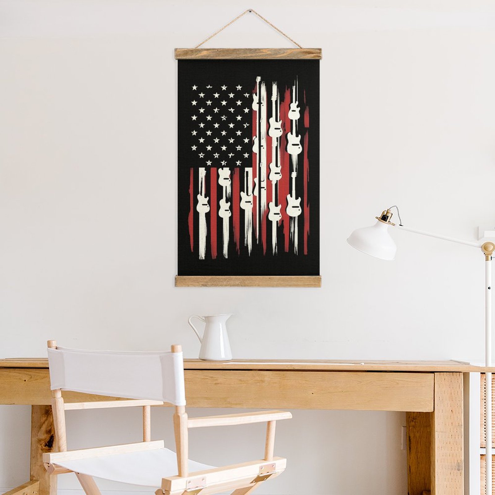 Creative American Flag Guitar  - Art Craft Restaurant recensie en prijs