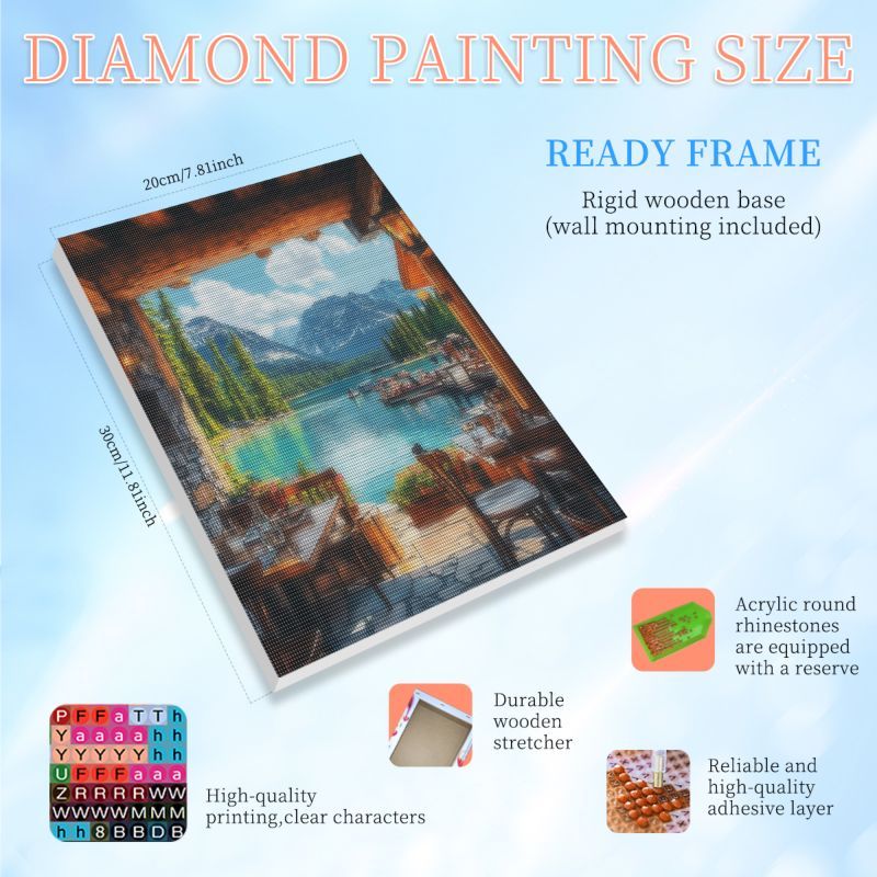 RUOPOTY Framed Holiday Restaur - Art Craft Restaurant recensie en prijs