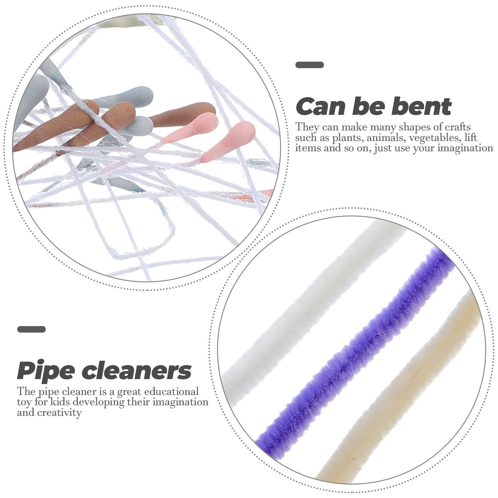 10Pcs Chenille Stems Craft Pip - Art Craft Project recensie en prijs