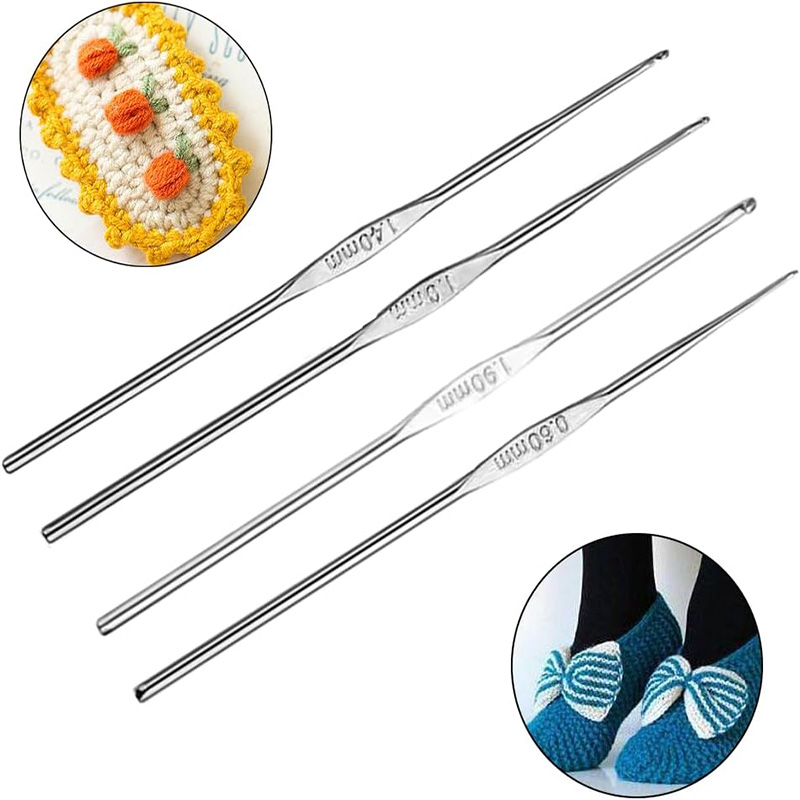 4 Pcs Stainless Steel Crochet  - Crochet Hook Set recensie en prijs