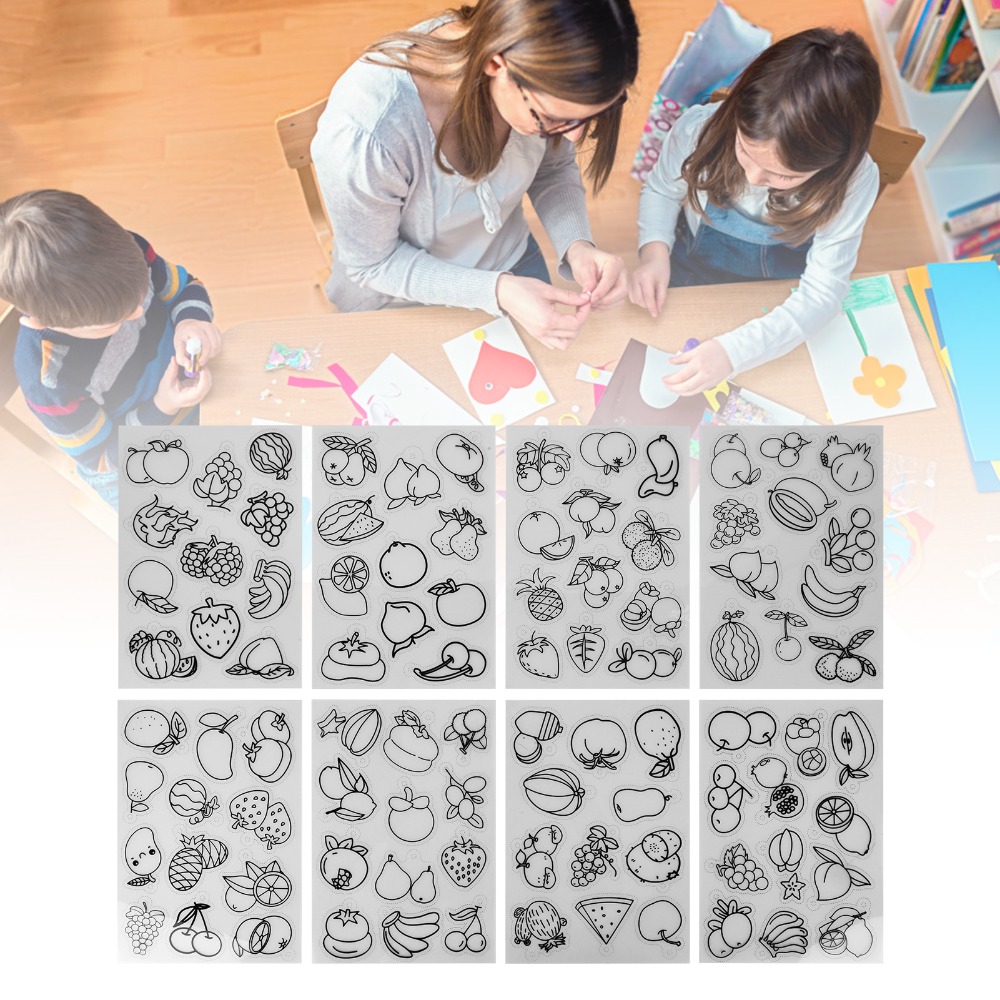 8pcs Fruit Vegetable Pattern H - Art Craft Vegetables recensie en prijs
