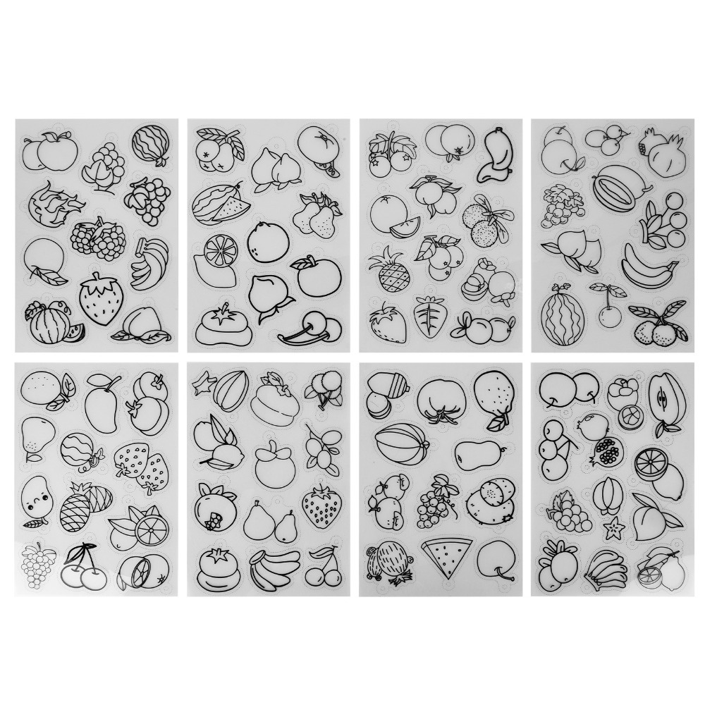 8pcs Fruit Vegetable Pattern H - Art Craft Vegetables recensie en prijs