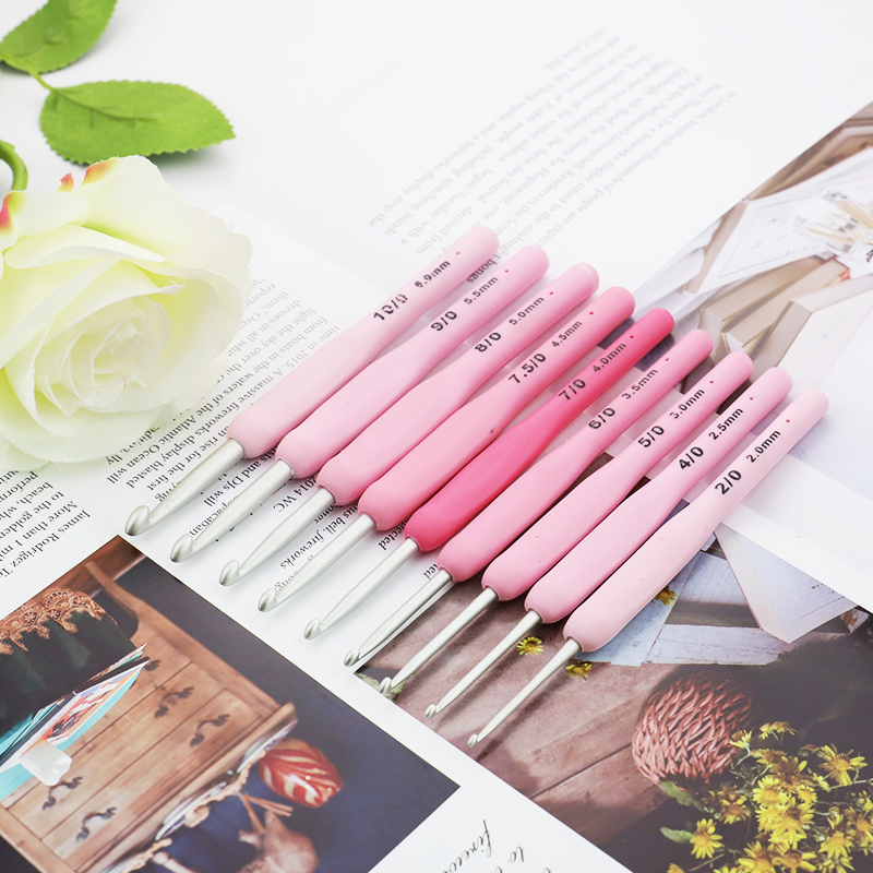 9pcs Silicone Handle Crochet H - Crochet Hook Set recensie en prijs