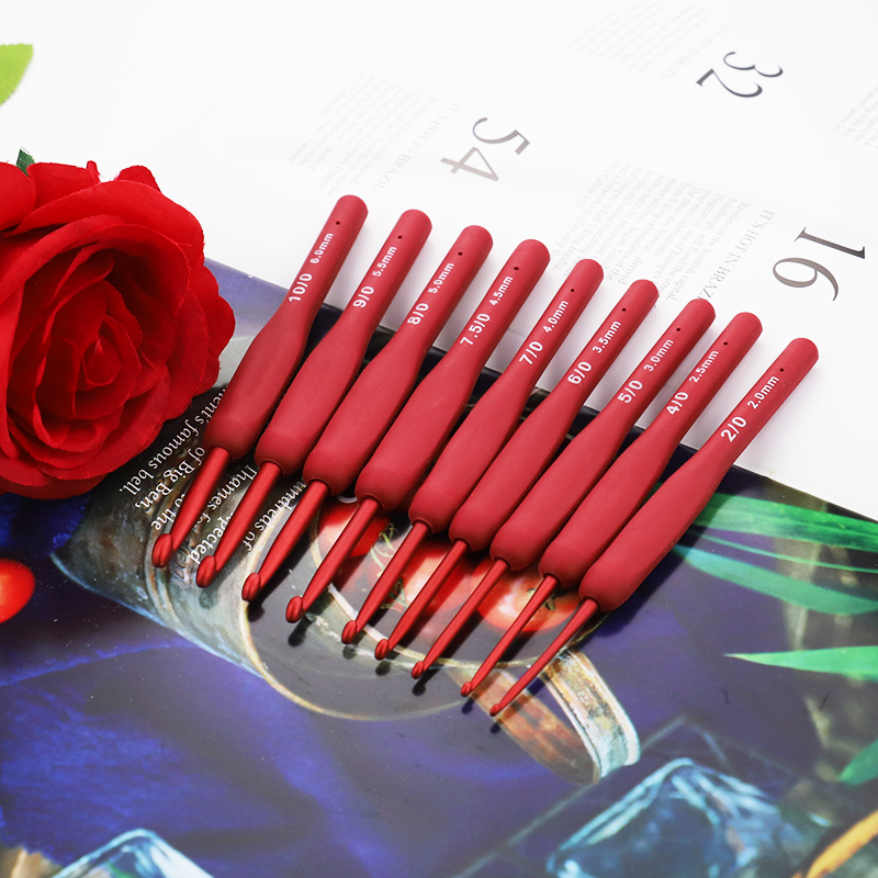 9pcs Silicone Handle Crochet H - Crochet Hook Set recensie en prijs