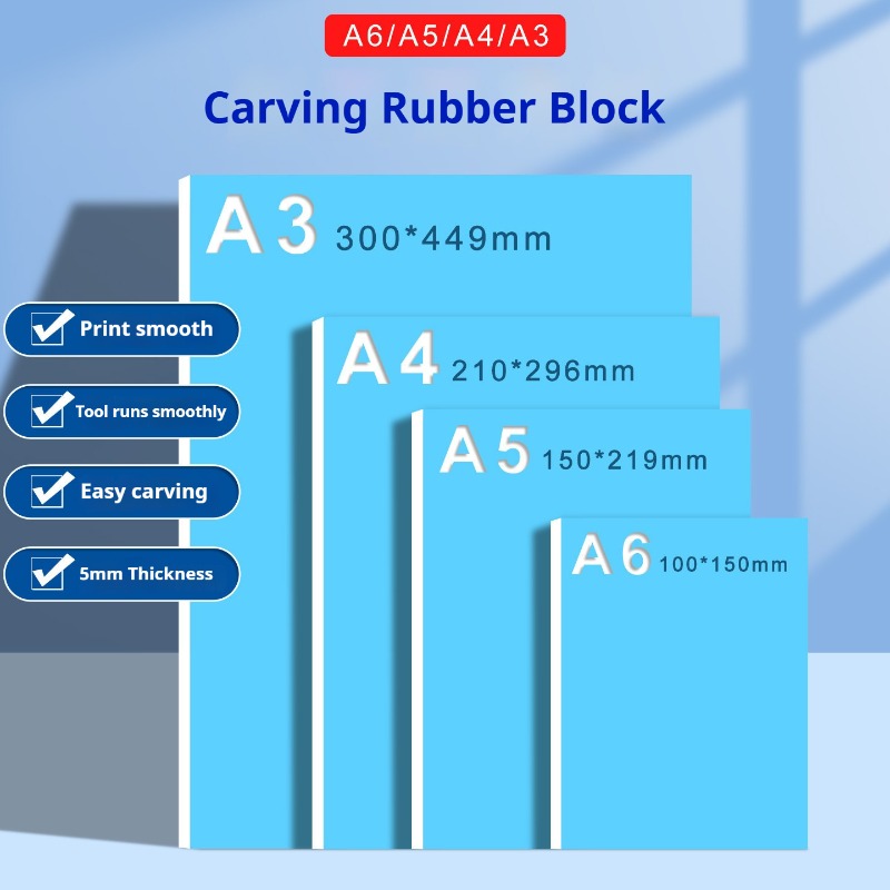 Carving Rubber Block 3mm/5mm A - Lino Printing Block recensie en prijs