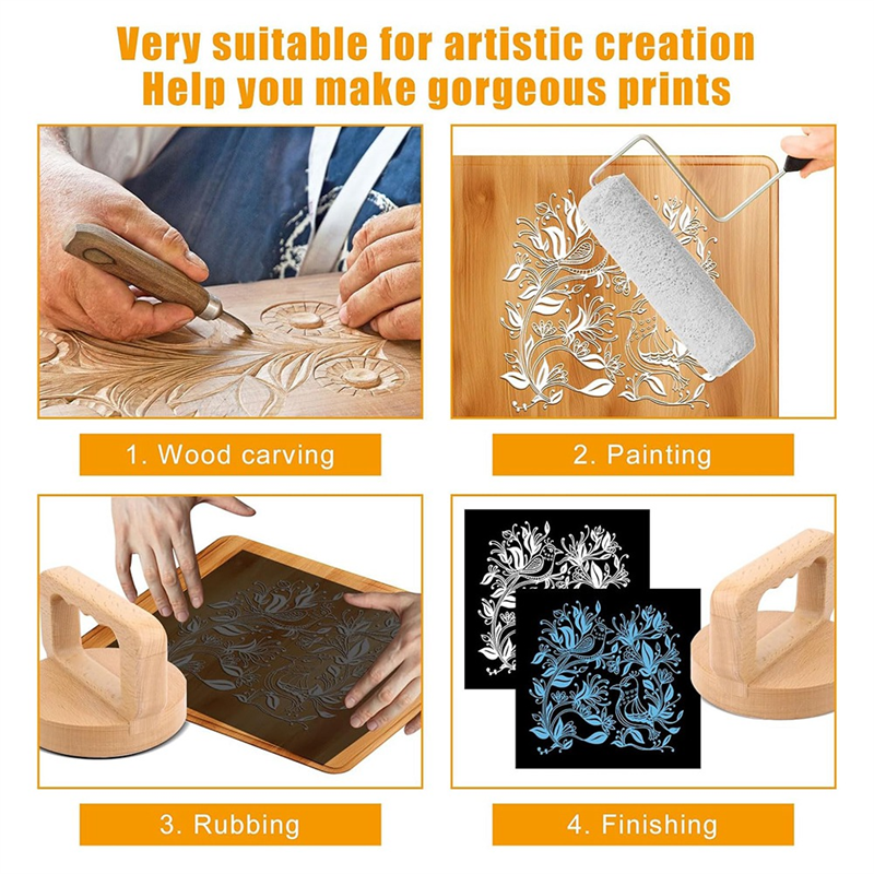 ABHG-Wood Baren For Printmakin - Lino Printing Block recensie en prijs