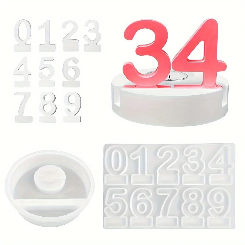 2pc Birthday Cake Silicones Mo - Art And Craft Numbers recensie en prijs