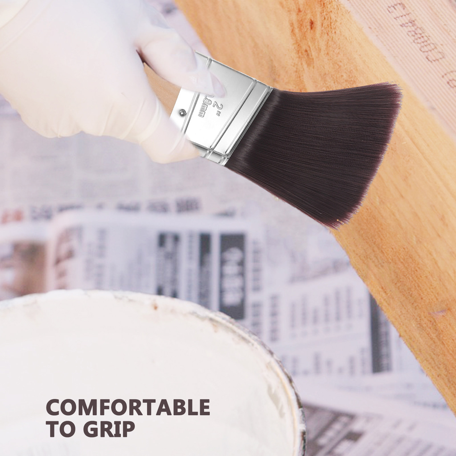 3Pcs Angle Paint Brush Wood Ha - Art Craft Furniture recensie en prijs