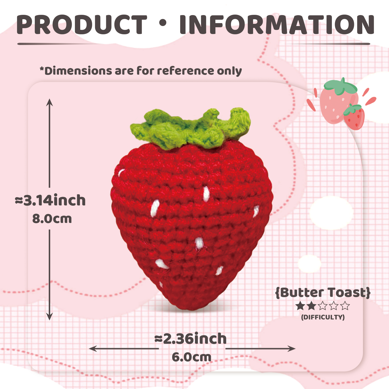 YAMAXIN 1PC Fruit Theme Croche - Art Craft Project recensie en prijs
