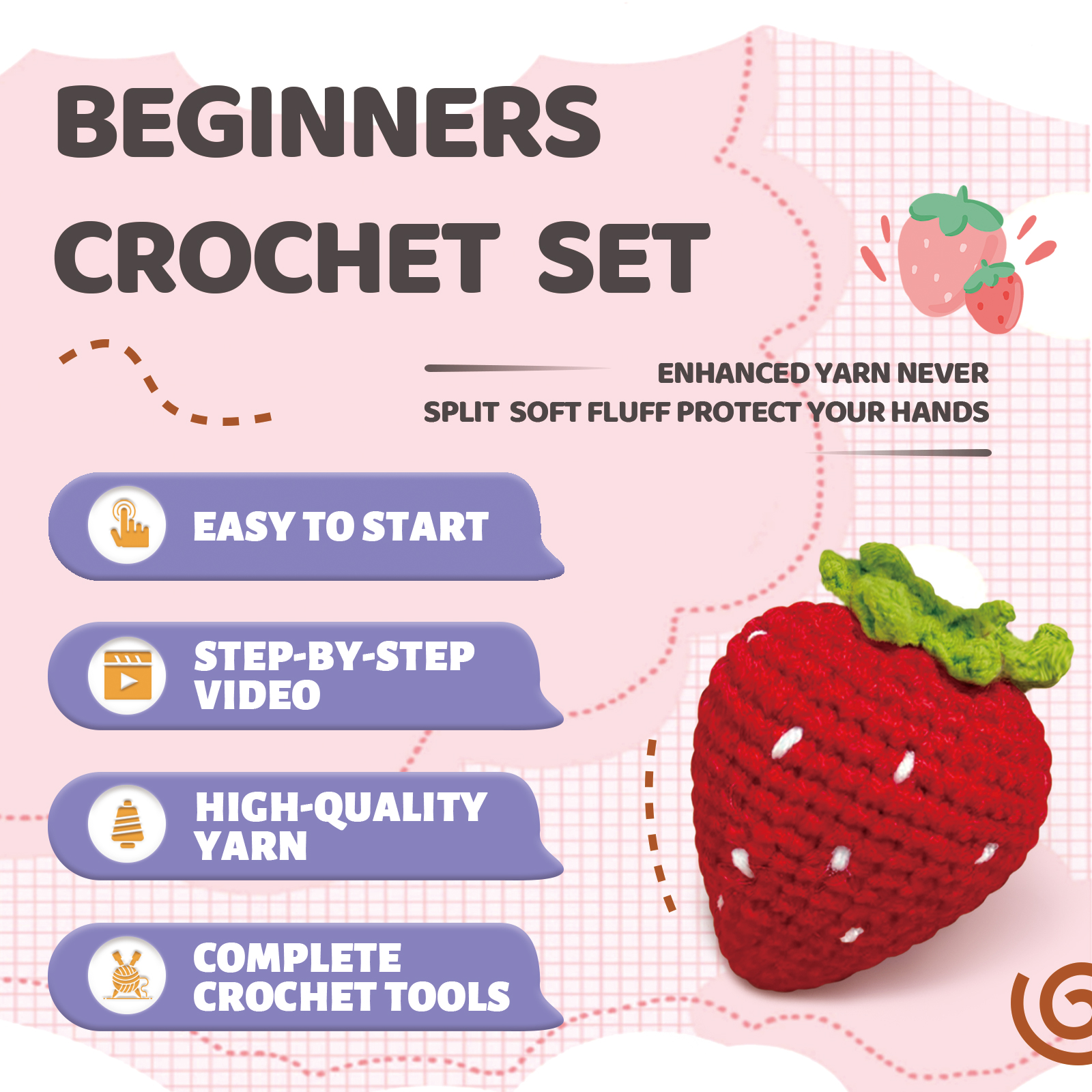 YAMAXIN 1PC Fruit Theme Croche - Art Craft Project recensie en prijs