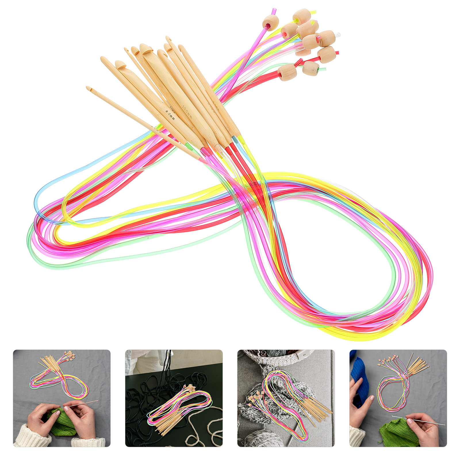 12Pcs Premium Rubber Wood Afgh - Crochet Hook Set recensie en prijs
